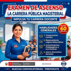 examen de ascenso en la carrera publica magisterial minedu